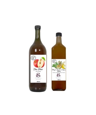 Suheylaana Natural Apple Vinegar 1500 Ml And Natural Banana & Pineapple & Melon Vinegar 1000 Ml
