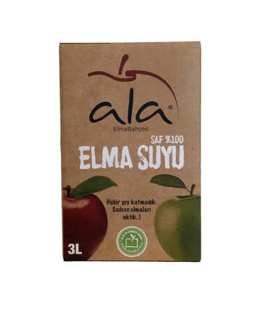 Ala Fruit Industry Ala Pure 0 Green Apple Juice - 3 Liters