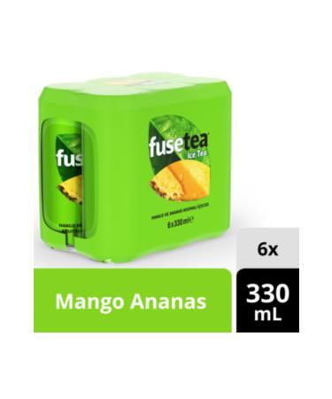 Fuse Tea Iced Tea Mango Pineapple Flavored Drink Pet 1 L (12 PIECES)