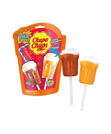 Chupa Chups Fizzy Drinks Orange&Cola Flavored 15 Gr 25 LI