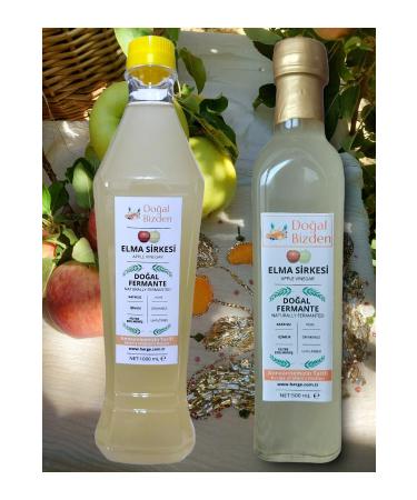 HARGE Natural Fermentation Apple Cider Vinegar Soft Drink 1000ml Pet + 500ml Glass