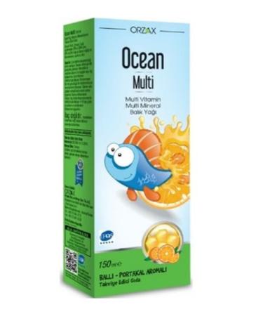Ocean Orzax Ocean Multi Syrup 150 ml - Honey Orange