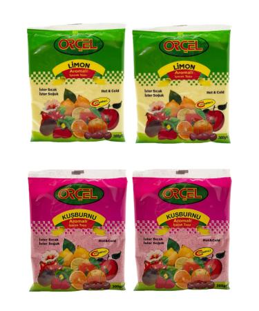 OR EL 2 Lemon + 2 Rosehip Flavored Drink Powder Oralet Tea 4x300gr.
