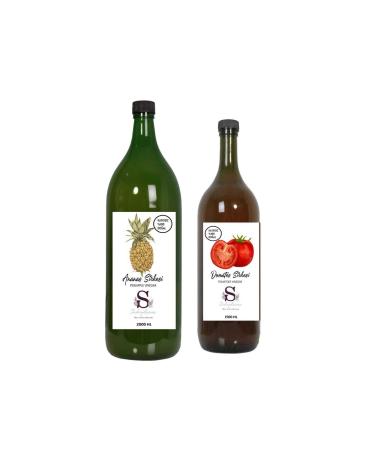 Suheylaana Natural Pineapple Vinegar 500 Ml And Natural Peach Vinegar 500 Ml