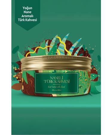 Mim and More Mint Turkish Coffee Mint Flavored Turkish Coffee 150 Gr