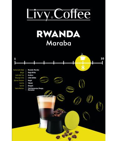 Livy Coffee Nespresso Compatible Capsule Coffee Rwanda 60 Capsules - Buy Online on GoSupps.com