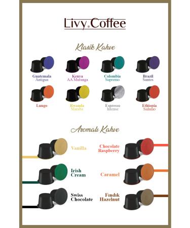 Livy Coffee Nespresso Compatible Capsule Coffee Rwanda 60 Capsules - Buy Online on GoSupps.com