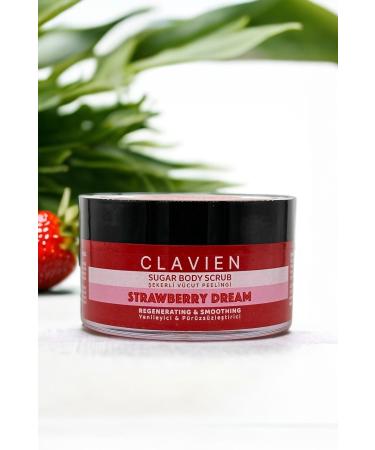 Clavien Strawberry Dream Sugar Body Scrub - Buy Online on GoSupps.com