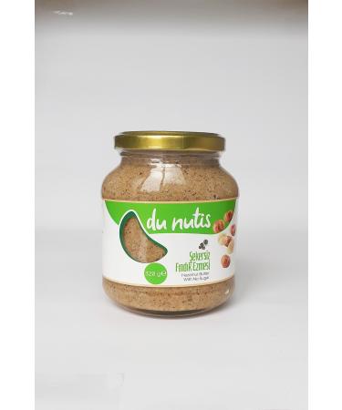 Dunutis Sugar-Free Hazelnut Paste - 320 Gr Glass Jar