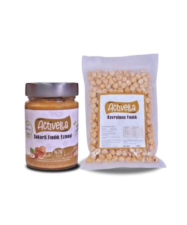 Activella Sweetened Hazelnut Paste 320gr p Hazelnut + Roasted Hazelnut Kernels 500gr