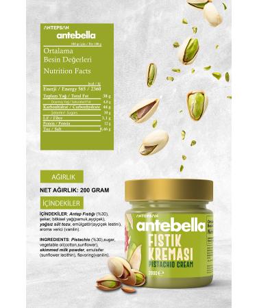 Antebella Pistachio Cream 200 G - Pistachio Cream - Buy Online on GoSupps.com