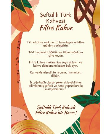 Mim and More Peach Flavored Turkish Coffee Peach Flavored Turkish Coffee 200 Gr - Buy Online on GoSupps.com