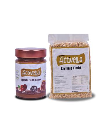 Activella Cocoa Hazelnut Paste 330gr 5 Hazelnut + Sugar Hazelnut Paste 320gr p Hazelnut