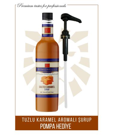 Simonelli Coffee and Cocktail Syrup Salted Caramel Flavor 700 ml Pump - Buy Online on GoSupps.com