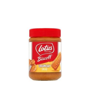 Lotus Biscoff Crunchy Spreadable Caramelized Biscuit Paste with Crunchy Pieces 380 Gr.