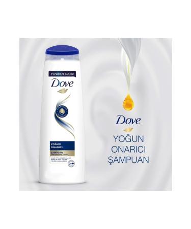Dove Intensive Repair Shampoo for Damaged Hair 400 ml 2-Pack - Buy Online on GoSupps.com