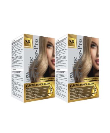 Alix (STD) Alix 50ML Kit Hair Dye 9.0 Yellow (Set of 2) (SINGLE)