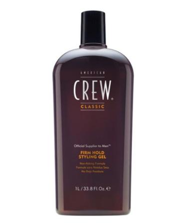 American Crew Men's Styling Gel - Crew Firm Hold Gel 33.8Oz 1000ml 738678216231