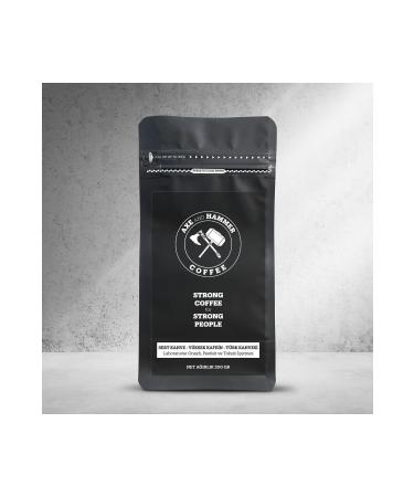 Axe and Hammer Coffee Turkish Coffee | High Caffeine Strong Coffee | 200 gr - Buy Online on GoSupps.com