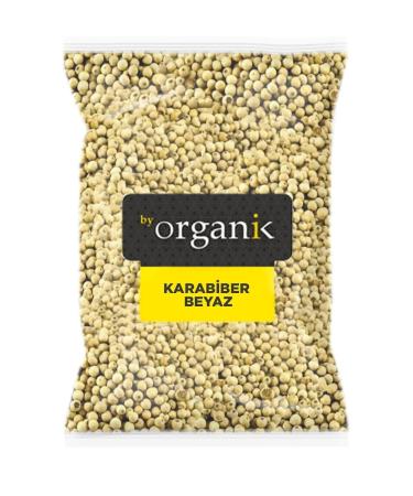 BY ORGANIC White Pepper - White Black Pepper 500 gr (Sifted Coarse Grained No Additives)