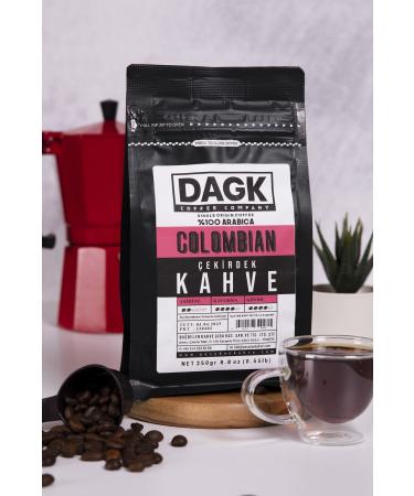 Dagk Colombian Coffee Beans 250gr - Buy Online on GoSupps.com
