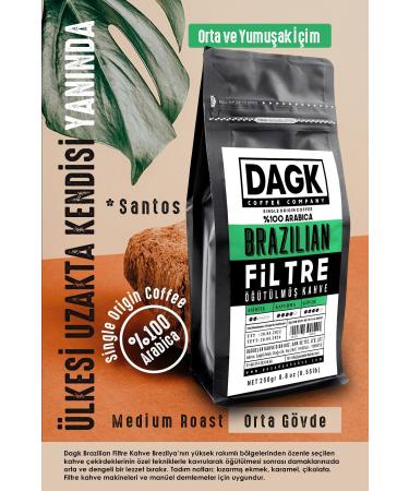 Dagk Filter Coffee Brazilian 250gr Ground - Buy Online on GoSupps.com