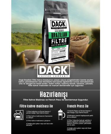 Dagk Filter Coffee Brazilian 250gr Ground - Buy Online on GoSupps.com