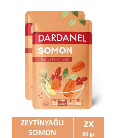Dardanel Salmon Bag 80gr with Olive Oil x 2 pack