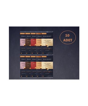 Davidoff DAV DOFF 10X10 Capsule Coffee (Nespresso Compatible) davidoff 5 varieties