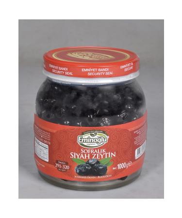 Emino lu Olive Gemlik Jumbo Black Olive 1 Kg 291-320 Klb