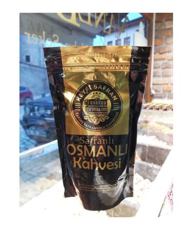 ENJOYABLE SAFFRON HISTORY SAFRANBOLU COFFEE SHOP 2 Pieces of Ottoman Coffee with Saffron 200 Gr