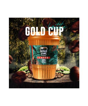 Gold Cup Drink Latte Instant Coffee 6-Piece - Buy Online on GoSupps.com