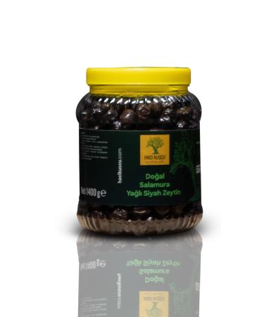 Hac Ku u Olive Oil Natural Brine Black Olives 1400 Grams