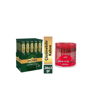 Jacobs Monarch Gold Stick Coffee 2 gr x 26 Pieces + Tofita Yumiyum 120'li