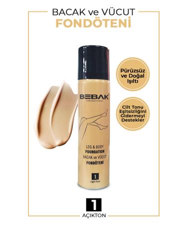 Bebak Leg Foundation No:1 Light Tone 75 ml