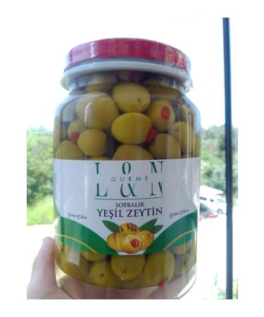LN GURME Green Olives with Pepper 1 kg