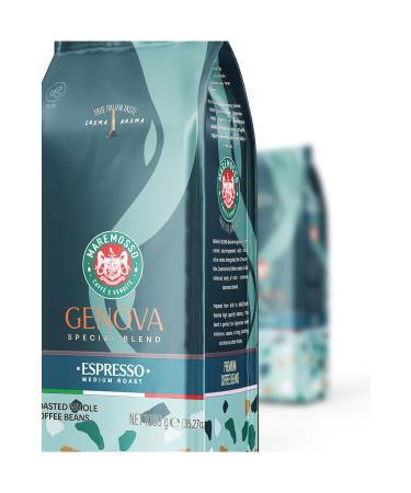 Mare Mosso Caffe Vendite Espresso Genova Blend (BEANS OR GROUND) Coffee 2x1 Kg Package - Buy Online on GoSupps.com