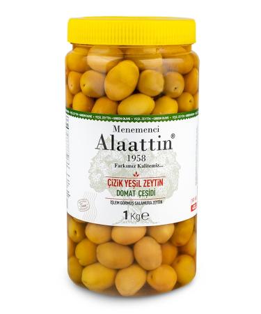 Menemenci Alaattin Tomato Cracked Green Olives 1kg