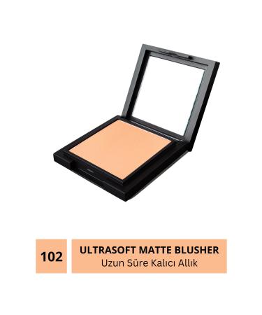 Carla Professional Make Up Matte Blush - Ultrasoft Matte Blusher Light Peach - No: 102