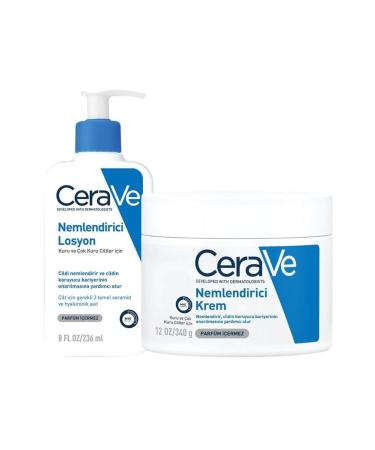 CeraVe Moisturizing Lotion Dry Skin Moisturizer 236 Ml-moisturizing Cream Moisturizer 340 gr - Buy Online on GoSupps.com