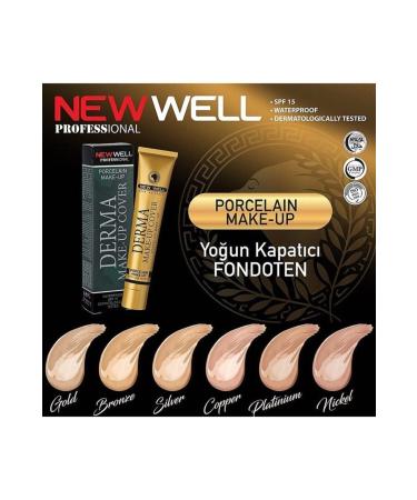 Well New Derma Makeup Cover Intensive Concealer Foundation 01 Gold 30 ml - Buy Online on GoSupps.com