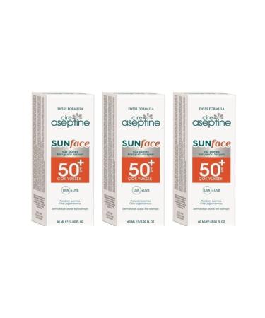 Cire Aseptine Cire Face Sun Cream Spf 50 3 Pieces