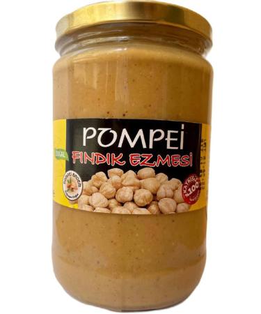 POMPEI ALMOND 600 Gr Organic Natural Additive-Free Gluten-Free Local Plain 0 Hazelnut Paste