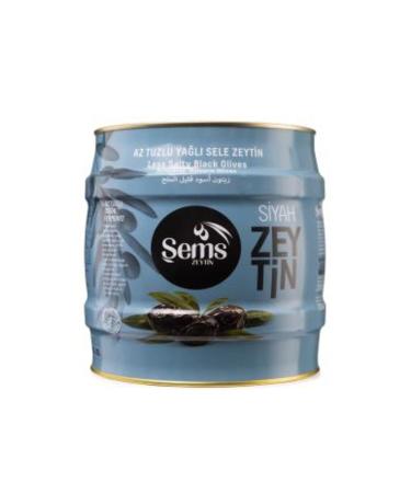 ems Olive Oil Black Saddle Olives 2 Kg -261-290 Caliber (Economic Package of 3)