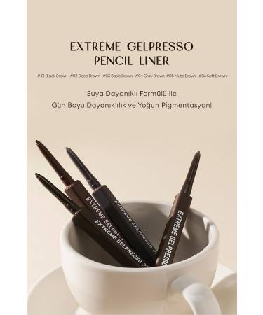 CLIO Waterproof All-Day Pencil Eyeliner CLIO Extreme Gelpresso Pencil Liner (02 Deep Brown) - Buy Online on GoSupps.com