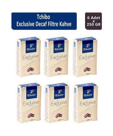 Tchibo Exclusive Decaf Filter Coffee 250 gr x 6 Pieces