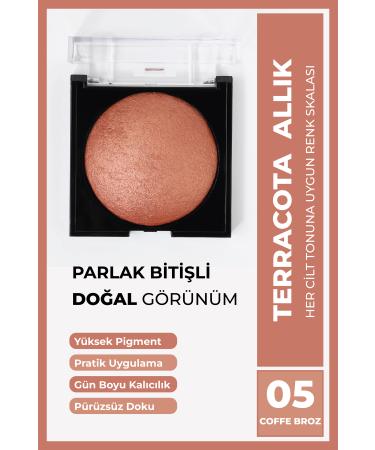 Cocosh She Terracotta Blush 10 Gr 05 Coffe Peach Easy Distribution Non-Clumping Fine-Smooth Texture Vivid Look