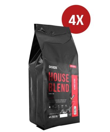 Dozze 4x250gr House Blend Filter Coffee Ground