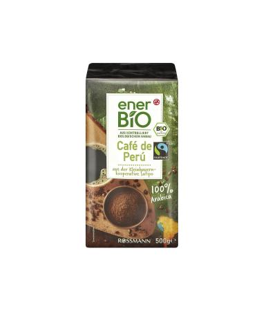 enerBio Caf De Per Organic Roasted and Ground Coffee 500 gr