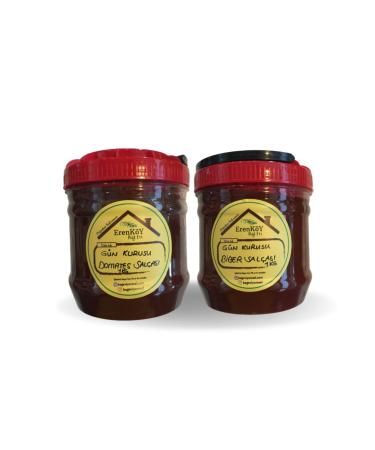 Erenk y Ba Evi From Nature to Your Table 1 Kg Tomato Paste + 1 Kg Pepper Paste - Advantage Package Sun Dried Tomato Paste and Pepper Paste